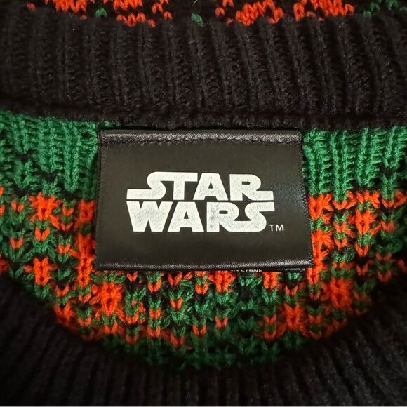 Star Wars Boba Fett Bounty Hunter Ugly Christmas Holiday Sweater Top Size M - Picture 3 of 5